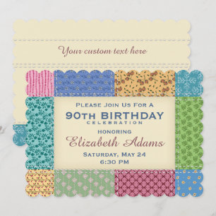 Quilt Personalizado Invitación al año Personaliz