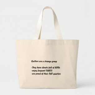 "Quilters es" las bolsas de asas extrañas