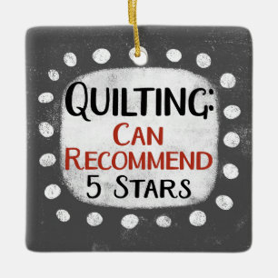 Quilting Review 5 estrellas Ornamento