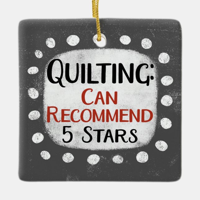 Quilting Review 5 estrellas Ornamento (Anverso)