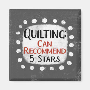 Quilting Review 5 Estrellas Refrigerador imán