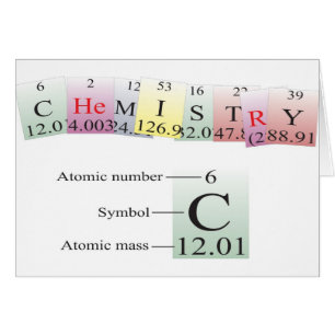 Química deletreada con los elementos