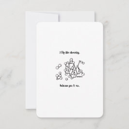 Química entre nosotros, te amo - Tarjeta plana