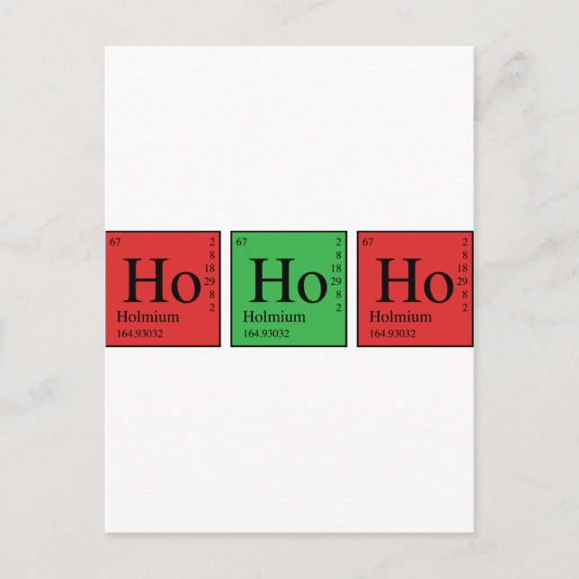 Química navidad (Anverso)