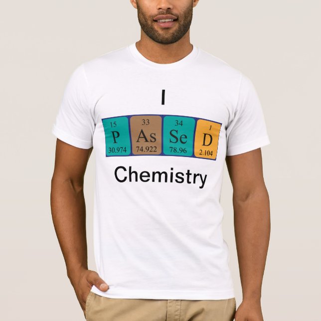 Química pasajera camisa del nombre de la tabla (Anverso)