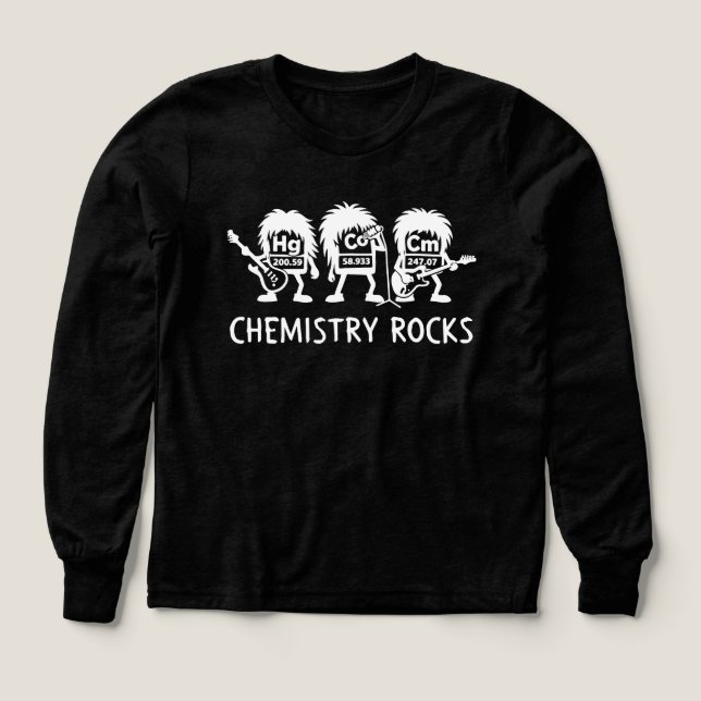 Química Rocks Banda De Rock De Ciencia (Diseño frontal)