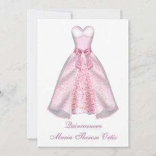 Quinceanera 15ª Invitación a la recepción