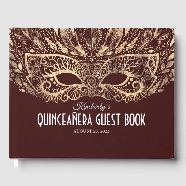 Quinceanera Burgundy y el libro de oro (Anverso)