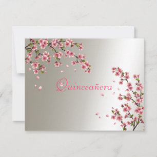 Quinceanera, Dulce Dieciséis Invitaciones Sakura
