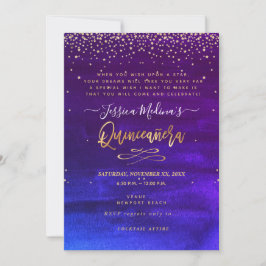 Quinceañera, escrito en las tarjetas de las estrel