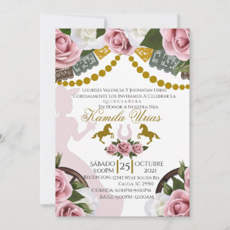 Quinceañera Invitación Charro