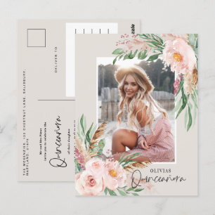 Quinceañera Invitación de cumpleaños a la foto gir