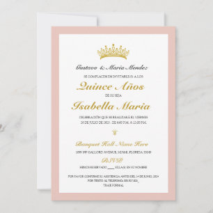 Quinceanera Invitación Española