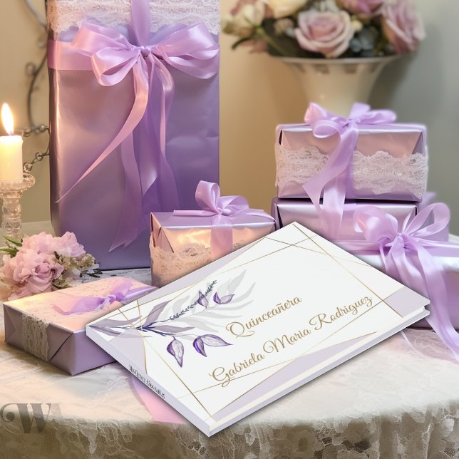 Quinceañera libro visitas (Make sure you have a guest book for your reception or gift table )