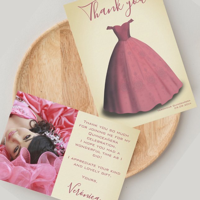Quinceañera mis membros foto de agradecimiento (Subido por el creador)
