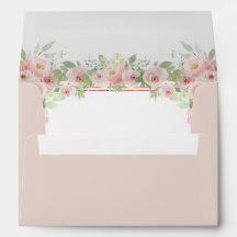 Quinceanera, Purpurina floral de color de agua ros