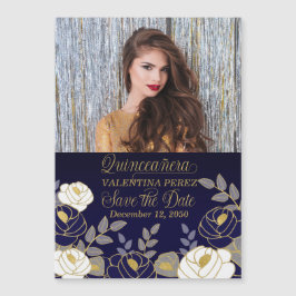 Quinceanera salva la fecha de la marina azul botán