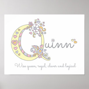 Quinn monograma chicas de arte nombre y significad