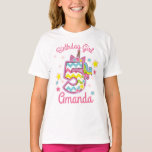 Quinta camiseta de Unicorn Birthday Chica<br><div class="desc">Celebrar el cumpleaños con esta camiseta especial,  diseño especial y personalizado</div>