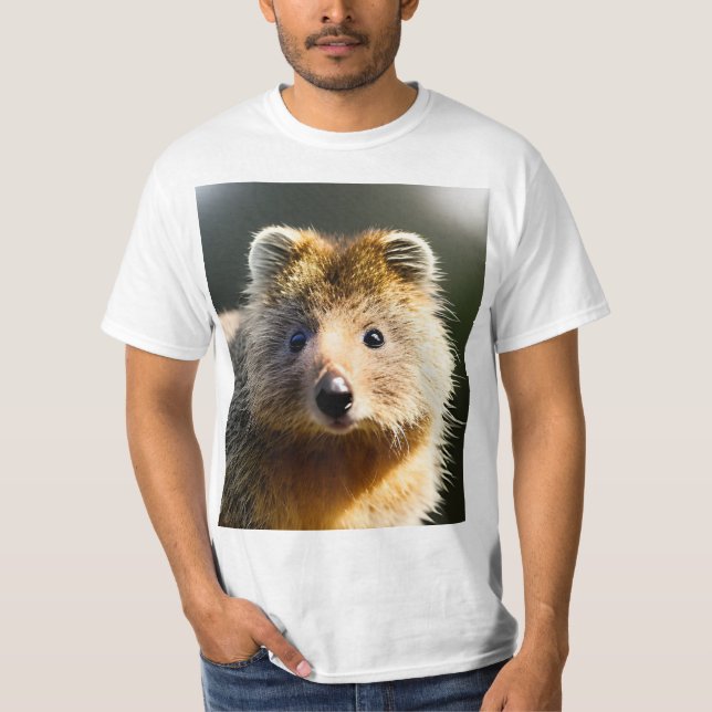Quintin The Ginger Quokka, camiseta de valor para  (Anverso)