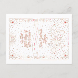 QUINTO DÍA de NAVIDAD/de postal del navidad