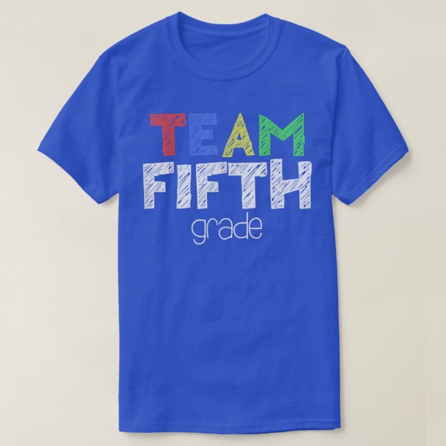 Quinto Grado de camiseta de quinto grado de vuelta (Diseño del anverso)