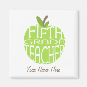 Quinto imán del profesor del grado - Apple verde