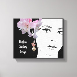 Quirky bonito chica cara ilustracion arte