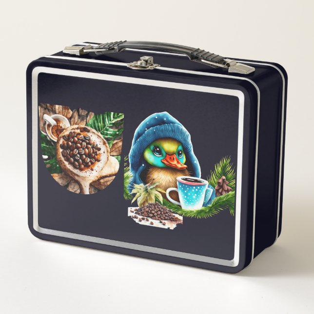 Quirky Café Lover Duck Design (Anverso)