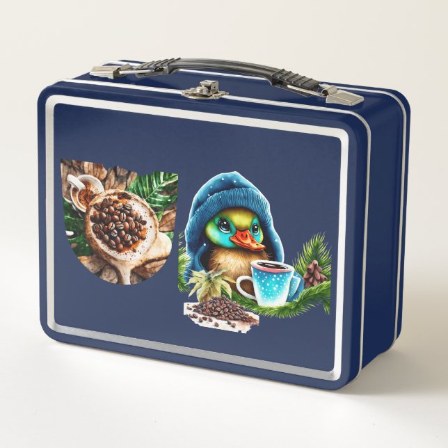 Quirky Café Lover Duck Design (Anverso)