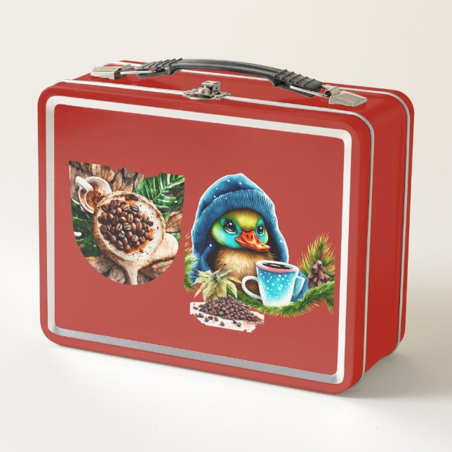 Quirky Café Lover Duck Design (Anverso)