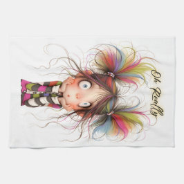 Quirky Chica Oh Realmente Toallas De Cocina