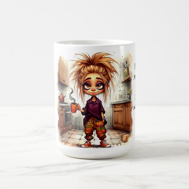 Quirky Coffee Lady 1ª Copa Mug (Centro)