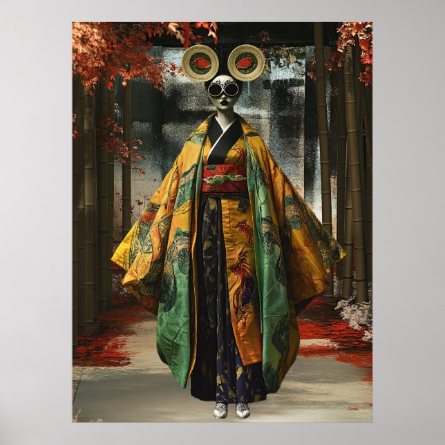 Quirky Geisha Chica | Arte digital (Frente)