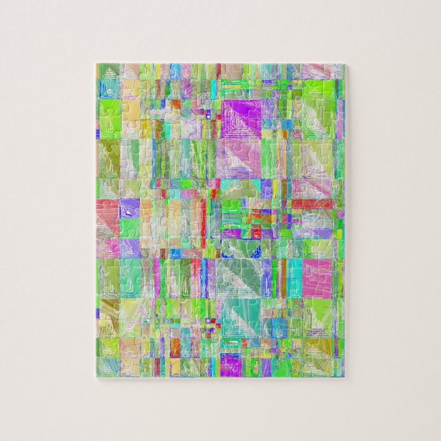 Quirky Quilt Abstract Design Puzzle (Vertical)