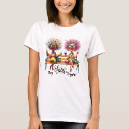 Quirky Wine Ladies Saluda A Las Damas Camisetas