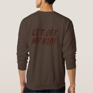 Quítate de mi sudadera masculina de fútbol