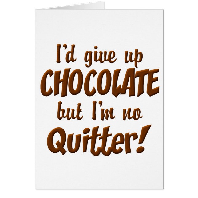 Quitter de chocolate (Frente)