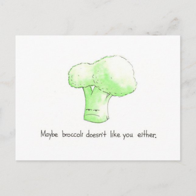 Quizá a Broccoli tampoco le gustas la postal (Anverso)