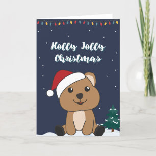 Quokka Navidad Nieve Animales de Invierno Quokkas 