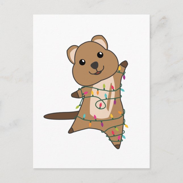 Quokka Navidad Nieve Animales Quokkas (Anverso)