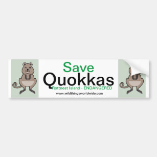 Quokka - pegatina del parachoques