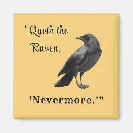 "Quoth el Raven..." Imán otoñal personalizado