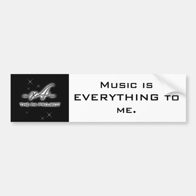 R4 - PEGATINA PARA EL PARACHOQUES DE CAR/TRUCK (Frente)