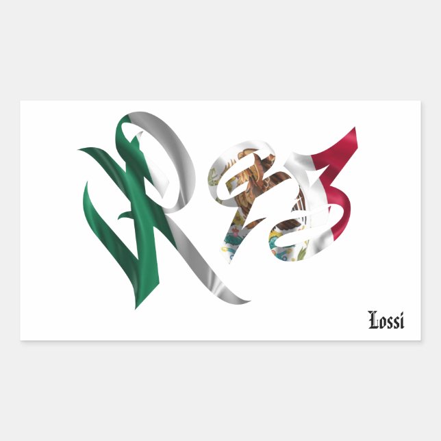 R93 Viva La Raza Pegatina (Anverso)