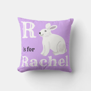 R es de Rachel bebé niña  Almohada Decorativa