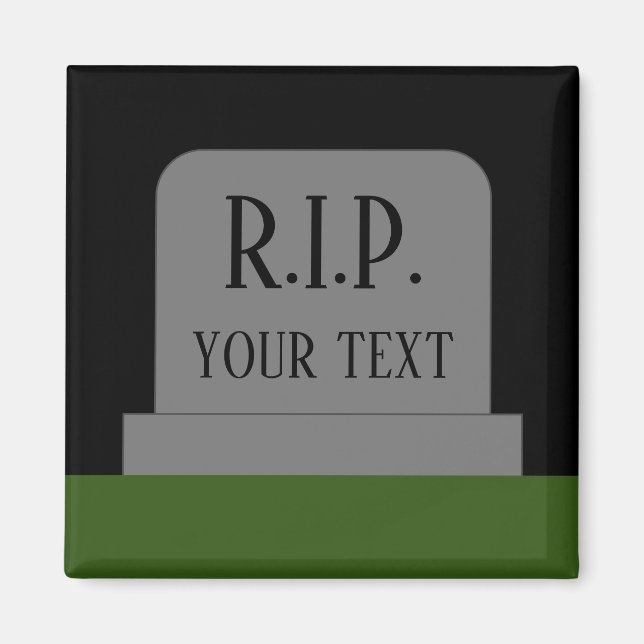 R.I.P. Descansa en Paz imán para lápida tumba (Frente)