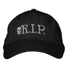 R.I.P. Skull Embroidered Gorra
