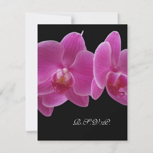 R.S.V.P. con invitación de menú para invitación de (Anverso)