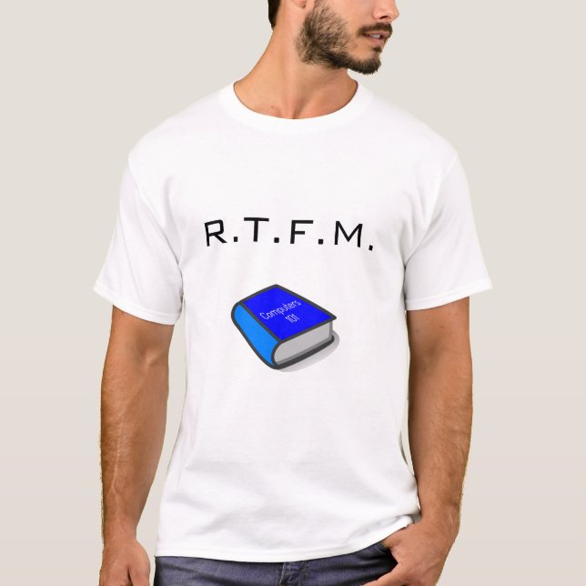 R.T.F.M. Camiseta con imagen del libro (Anverso)